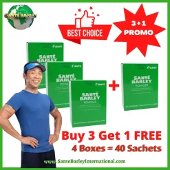 Santé Barley Juice Box WITH Stevia 10s 3+1 Promo