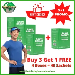 Santé Barley Juice Box WITHOUT Stevia 10s 3+1 Promo