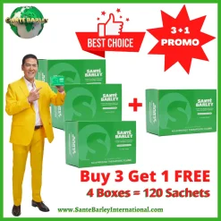 Santé Barley Juice Box WITHOUT Stevia 30s 3+1 Promo