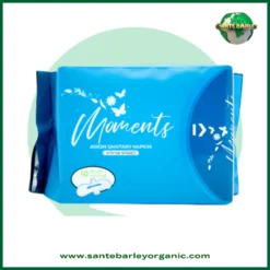 Moments Anion Sanitary Napkin with Far Infrared for comfortable daily menstrual protection.