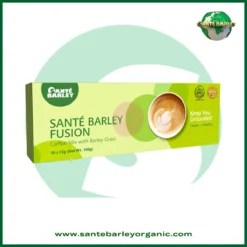 Sante Barley Fusion Coffee blended with premium coffee and Certified Organic Barley Grass from New Zealand.