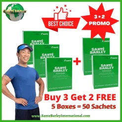 Santé Barley Juice Box WITH Stevia 10s 3+2 Promo