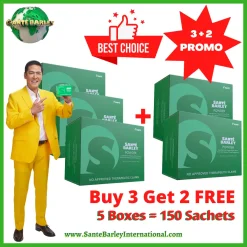 Santé Barley Juice Box WITH Stevia 30s 3+2 Promo