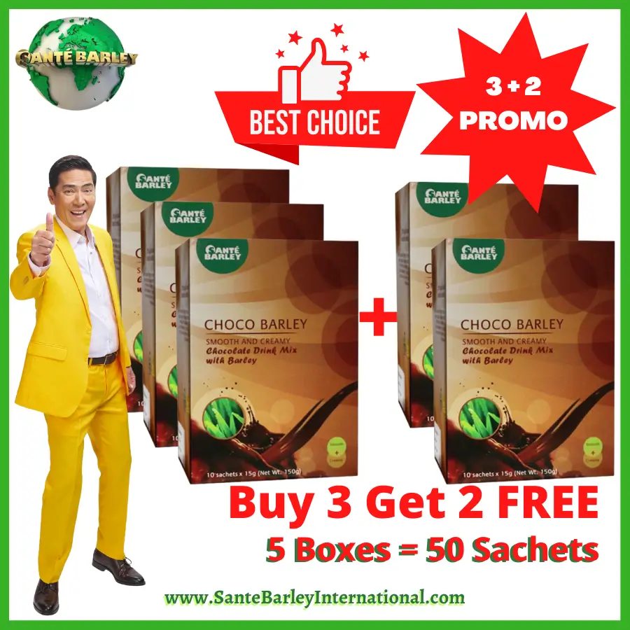 Santé Choco Barley 3+2 Promo